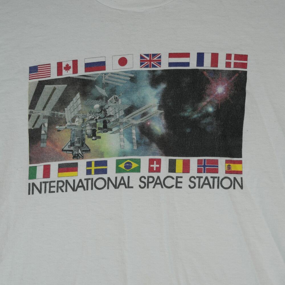 Vintage International Space Station T-Shirt Mens XXL Made In USA Single Stitch - Picture 1 of 9